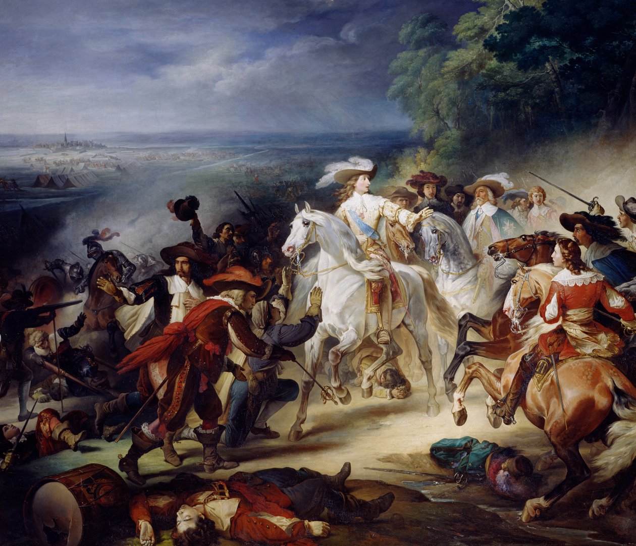 Schlacht von Rocroy, 19. Mai 1643, 1834 von François Joseph Heim
