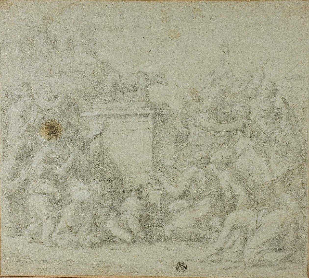 Die Anbetung des Goldenen Kalbs durch die Israeliten von François Roëttiers