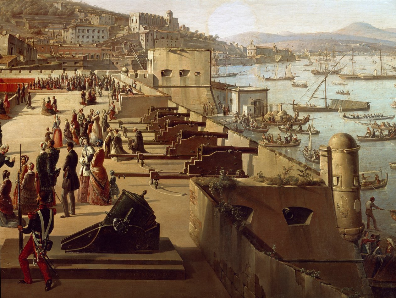 Die Kanonen in der Festung (Detail) von François Vervloet