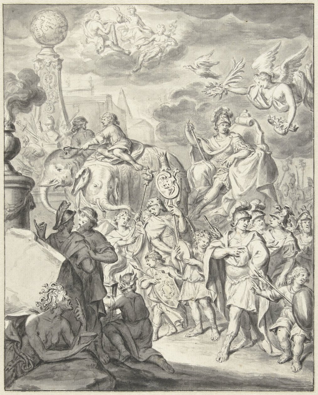 Allegorischer Triumphzug eines Fürsten oder Feldherrn von François van Bleyswijck