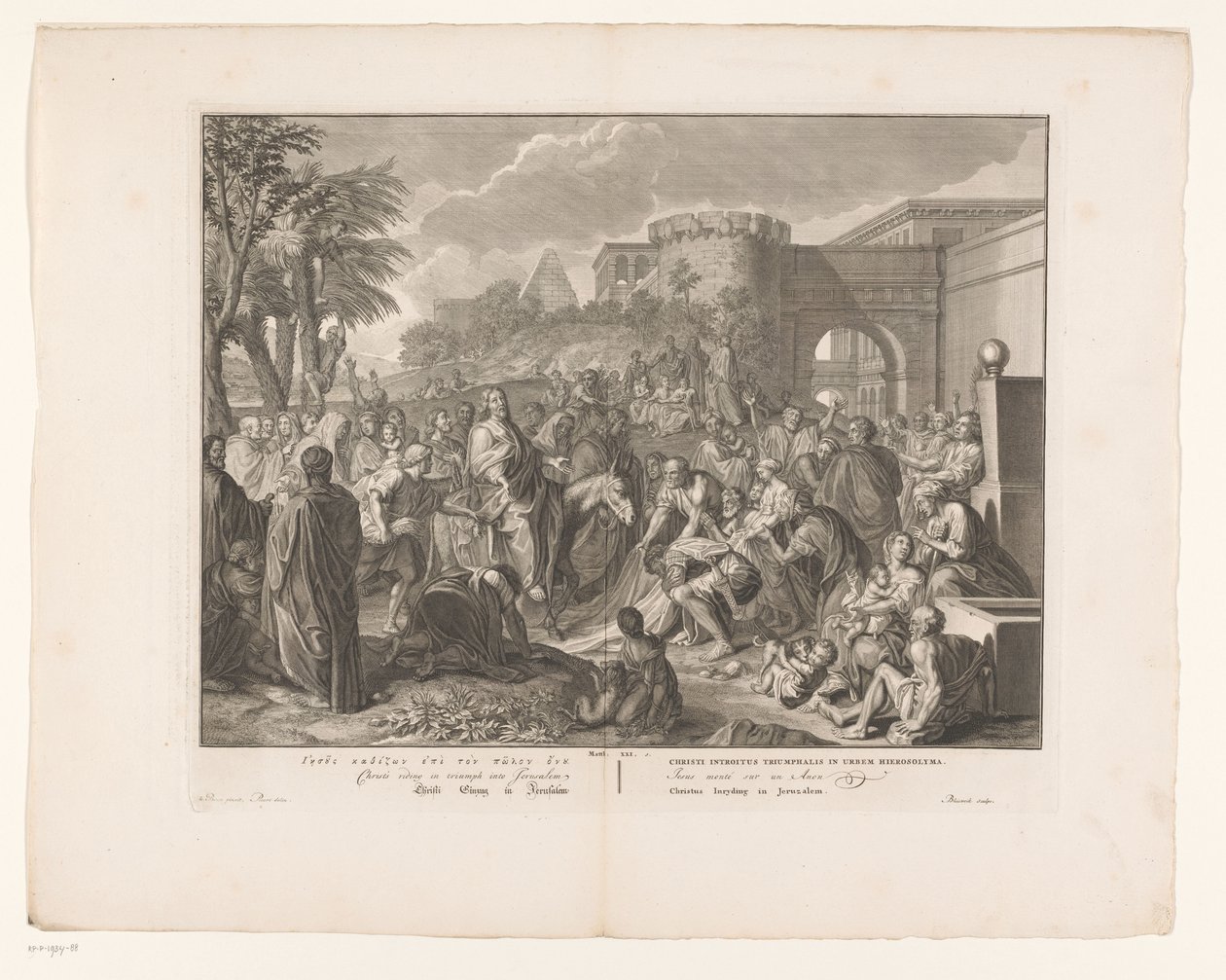 Einzug Christi in Jerusalem von François van Bleyswijck