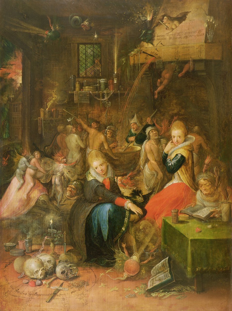 Eine Beschwörungsszene, 1606 von Frans II Francken the Younger