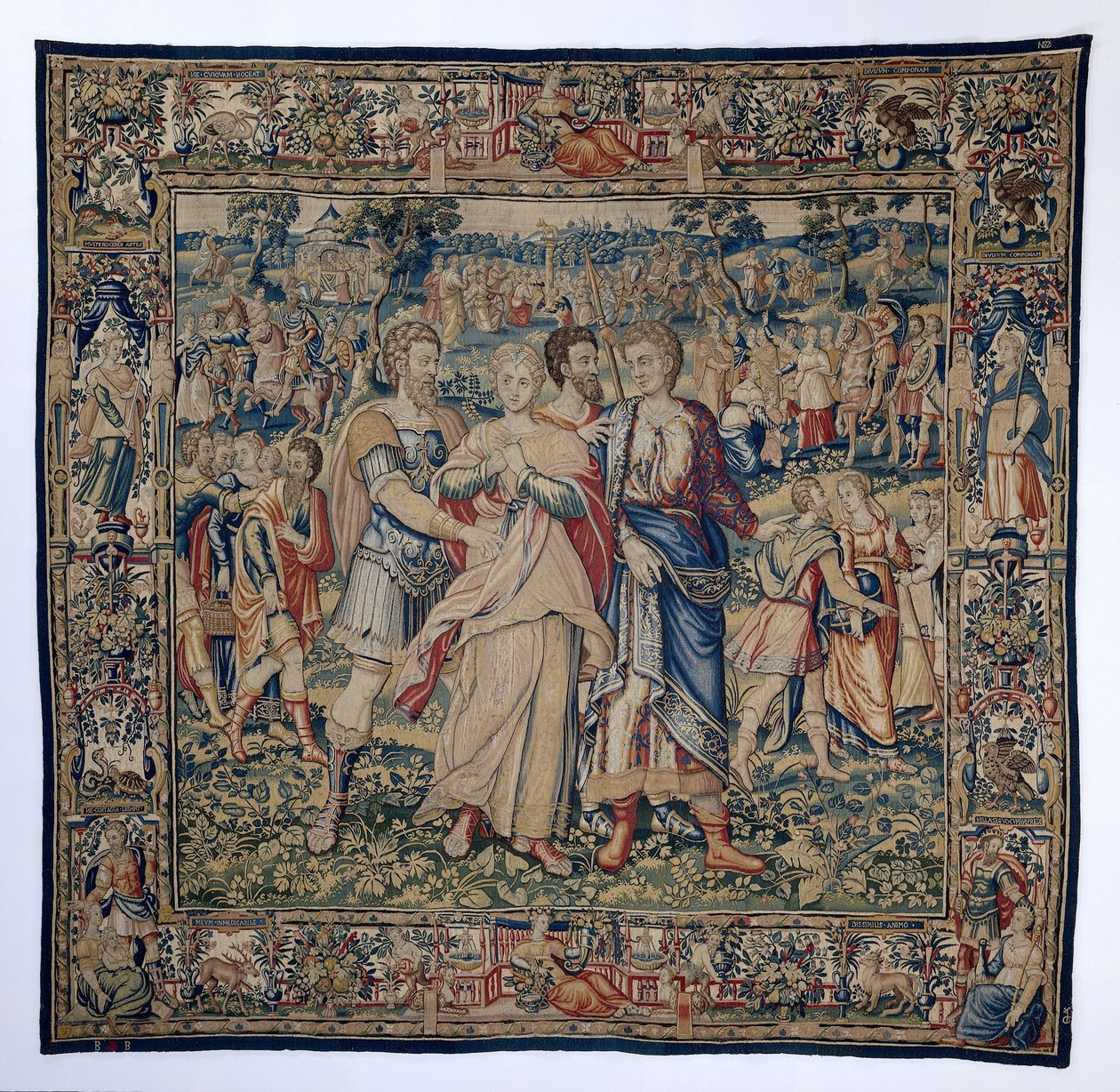 Tobit und Anna im Exil nach Ninive (De geschiedenis van Tobit en Tobias) von Frans Geubels