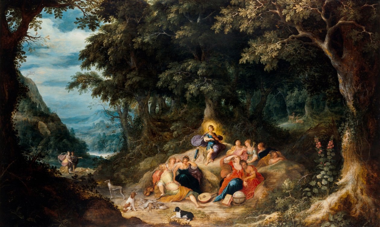 Apollo und die neun Musen von Frans & Govaerts Abraham (1589 1626) Francken
