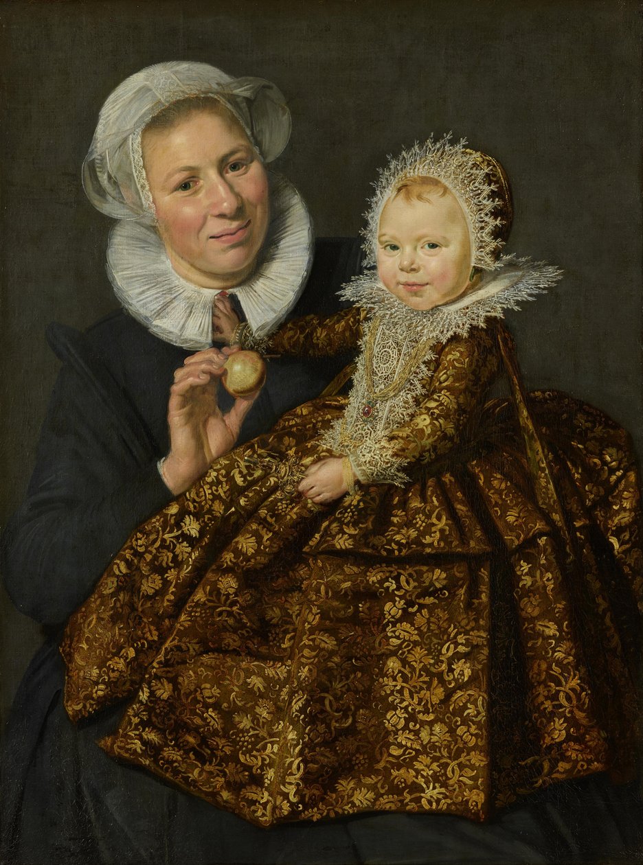 Bildnis der Catharina Hooft mit ihrer Amme von Frans Hals