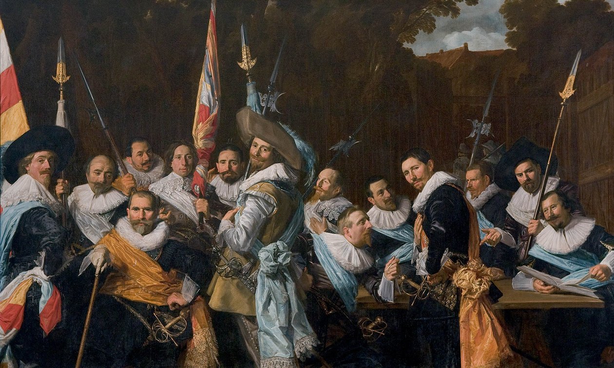 Treffen der Offiziere und Sergeanten der Calivermen Bürgerwehr von Frans Hals