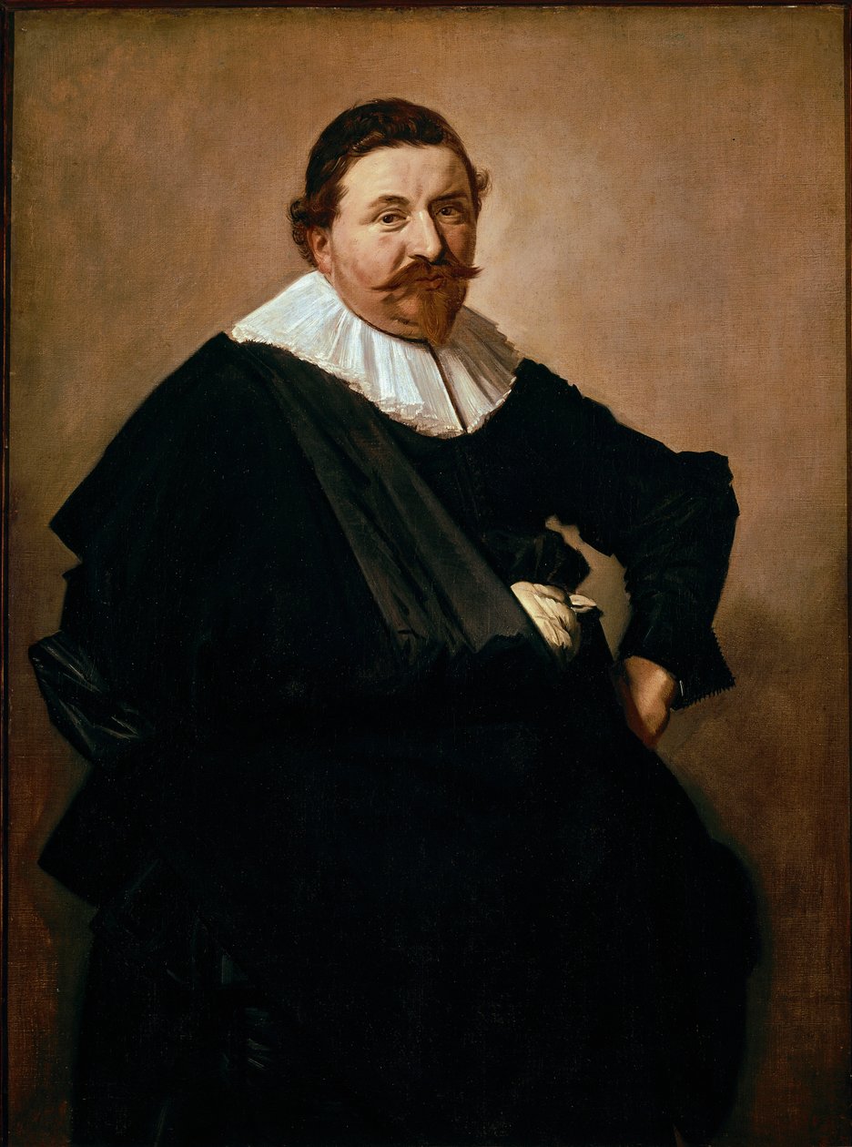 Porträt von Lucas de Clercq, belgischer Kaufmann von Webereiprodukten von Frans Hals