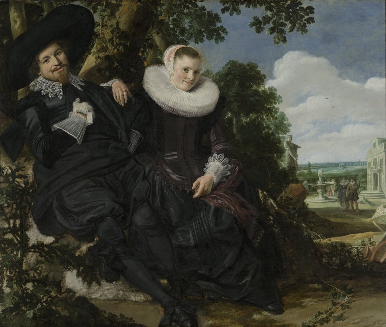 Porträt eines Paares, wahrscheinlich Isaac Abrahamsz Massa und Beatrix van der Laen, ca. 1622 von Frans Hals