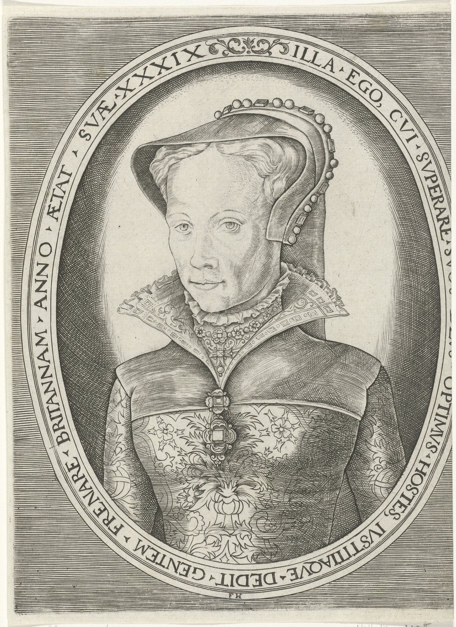 Porträt von Mary I von Frans Huys