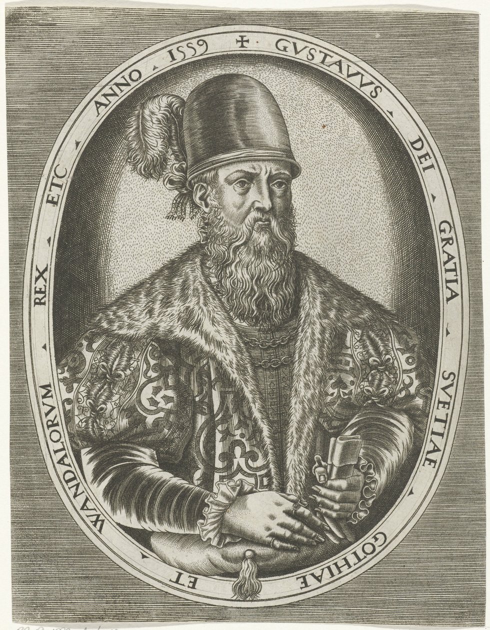 Porträt von König Gustav I. von Schweden von Frans Huys