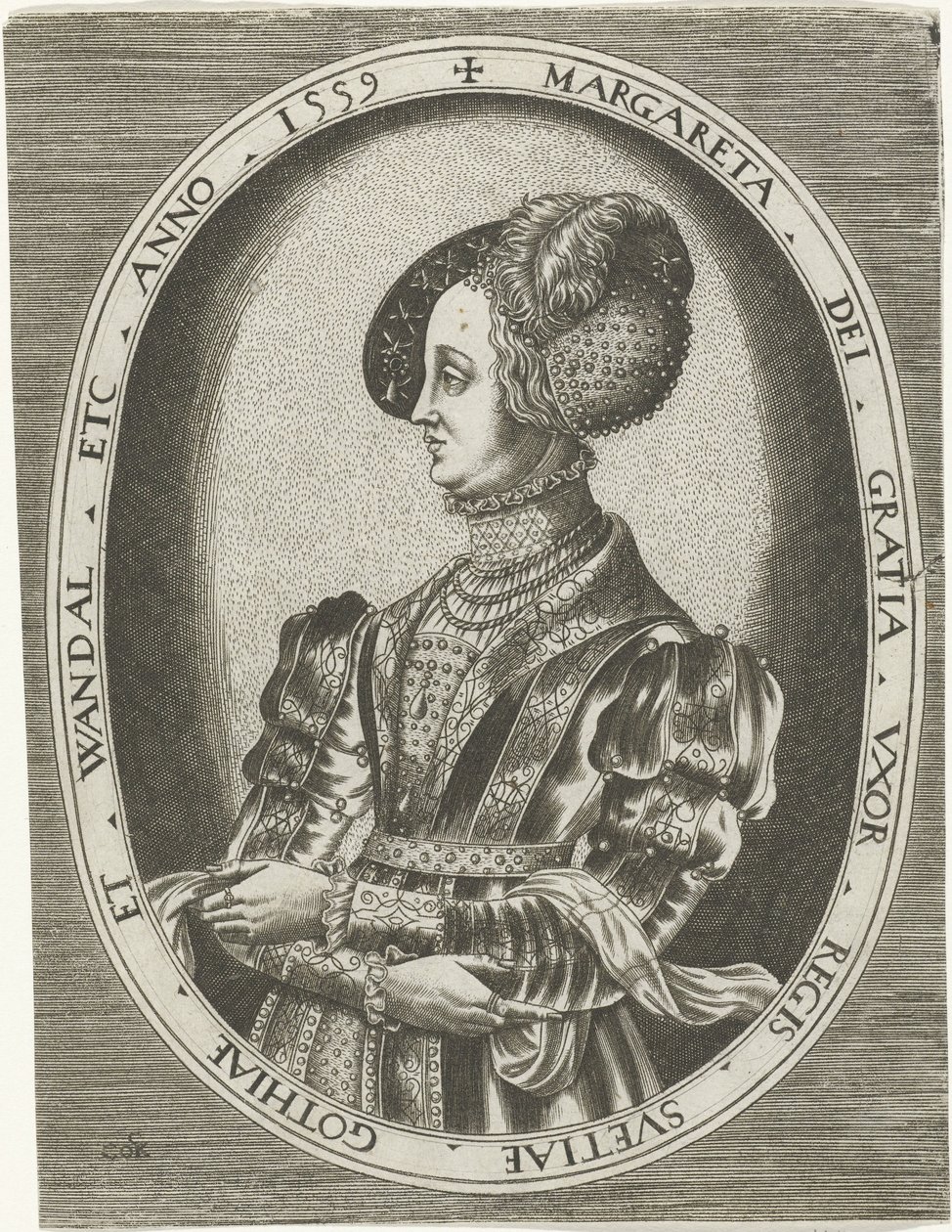 Porträt von Königin Margaretha Leijonhufvud von Schweden von Frans Huys