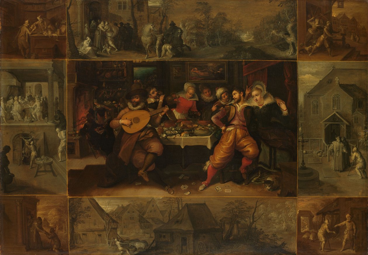 Das Gleichnis vom verlorenen Sohn, um 1610-1620 von Frans II Francken
