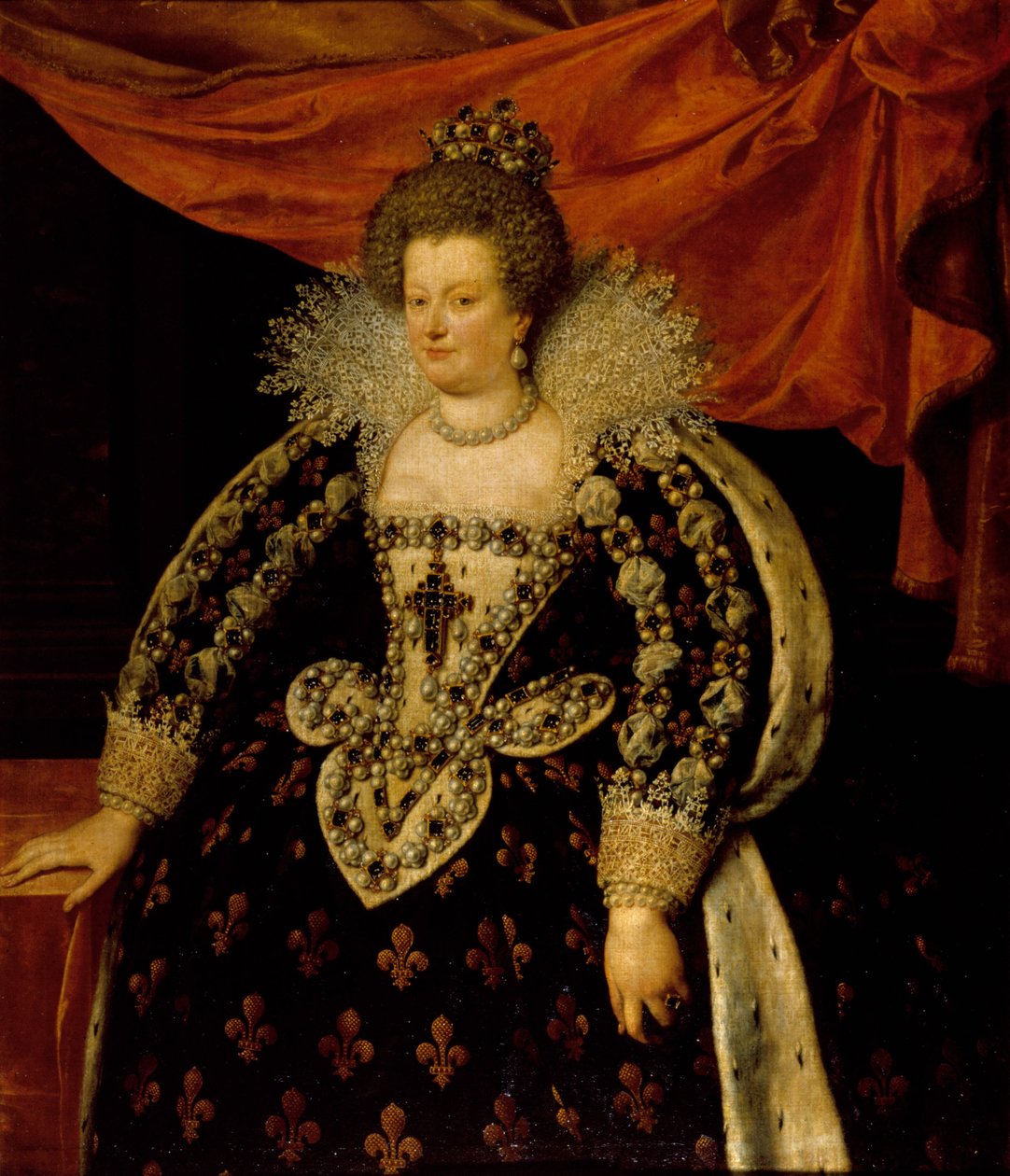 Porträt von Marie de Medici (1573 - 1642) von Frans Pourbus dem Jüngeren von Frans II Pourbus