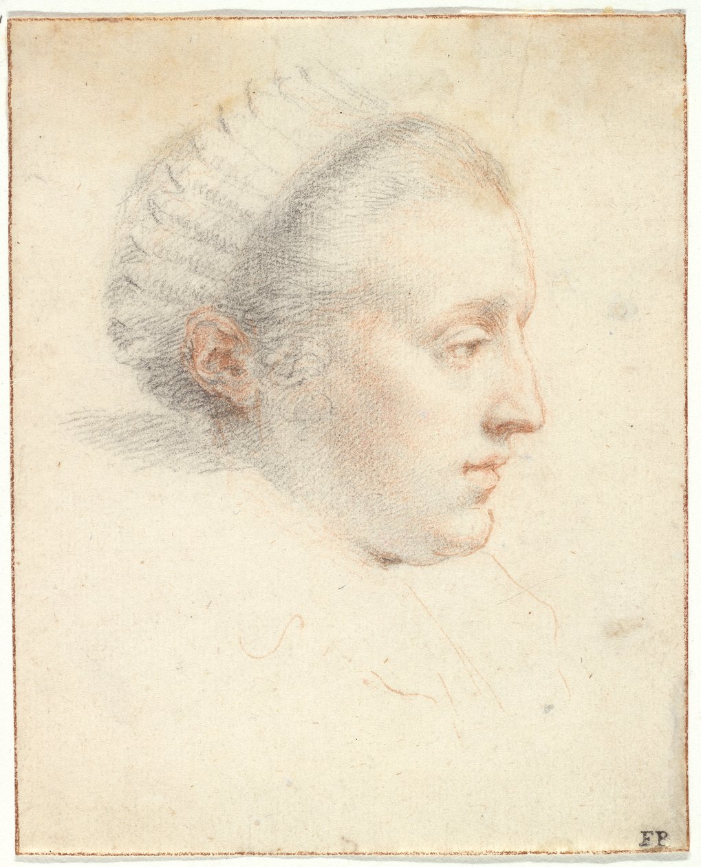 Profilporträt einer Dame von Frans II Pourbus