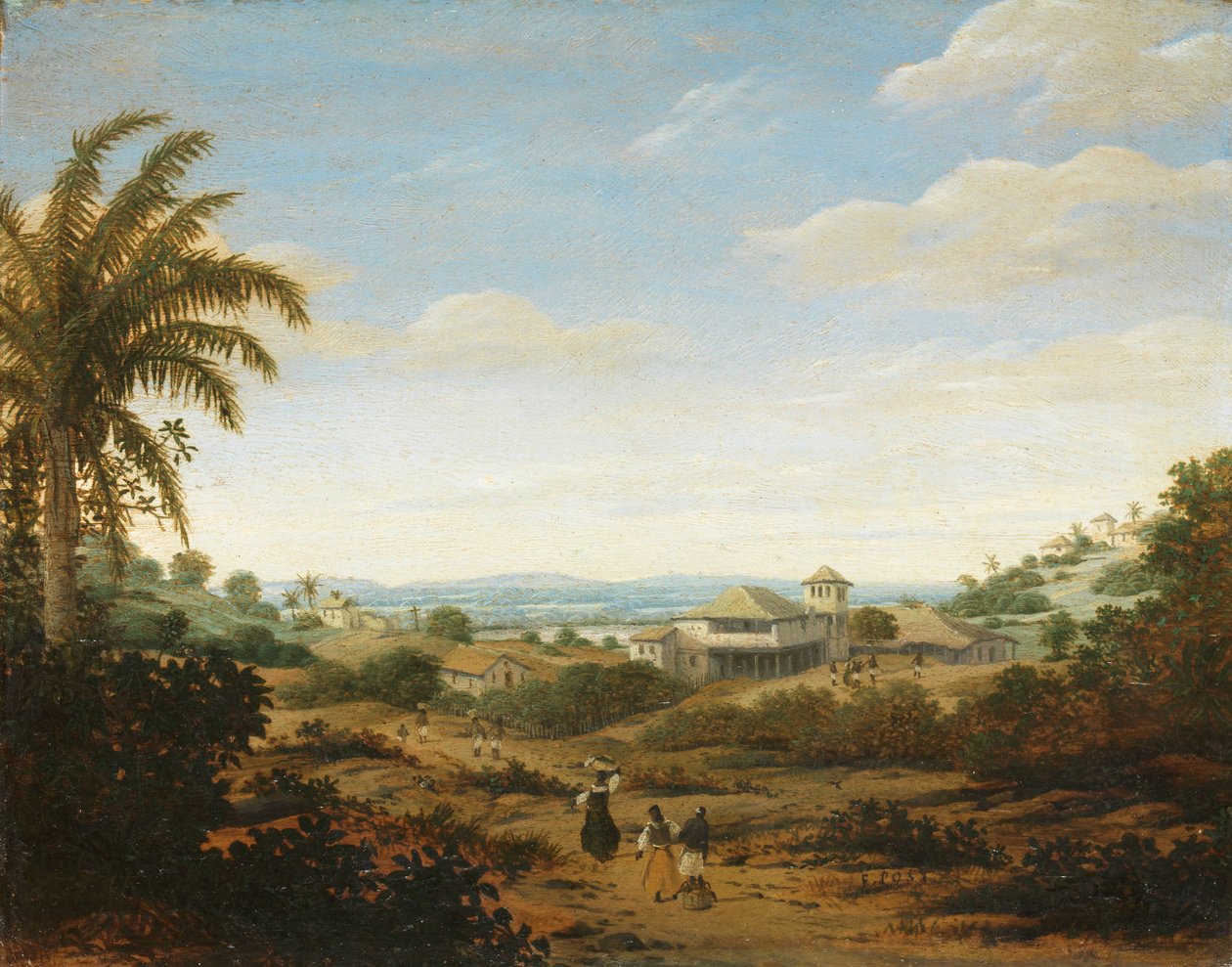 Landschaft am Rio Senhor de Engenho, Brasilien von Frans Post