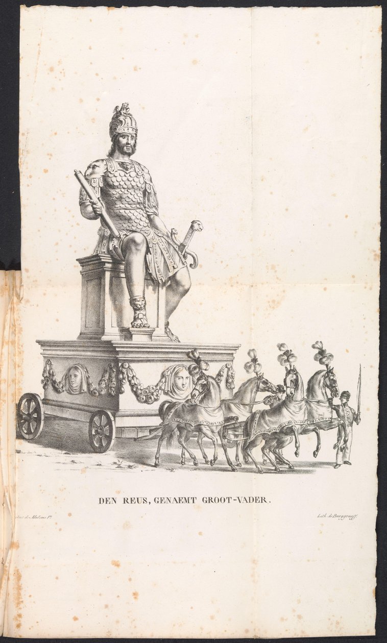 Riese Großvater in der Parade für den Heiligen Rombout, 1825 von Frans Vervloet