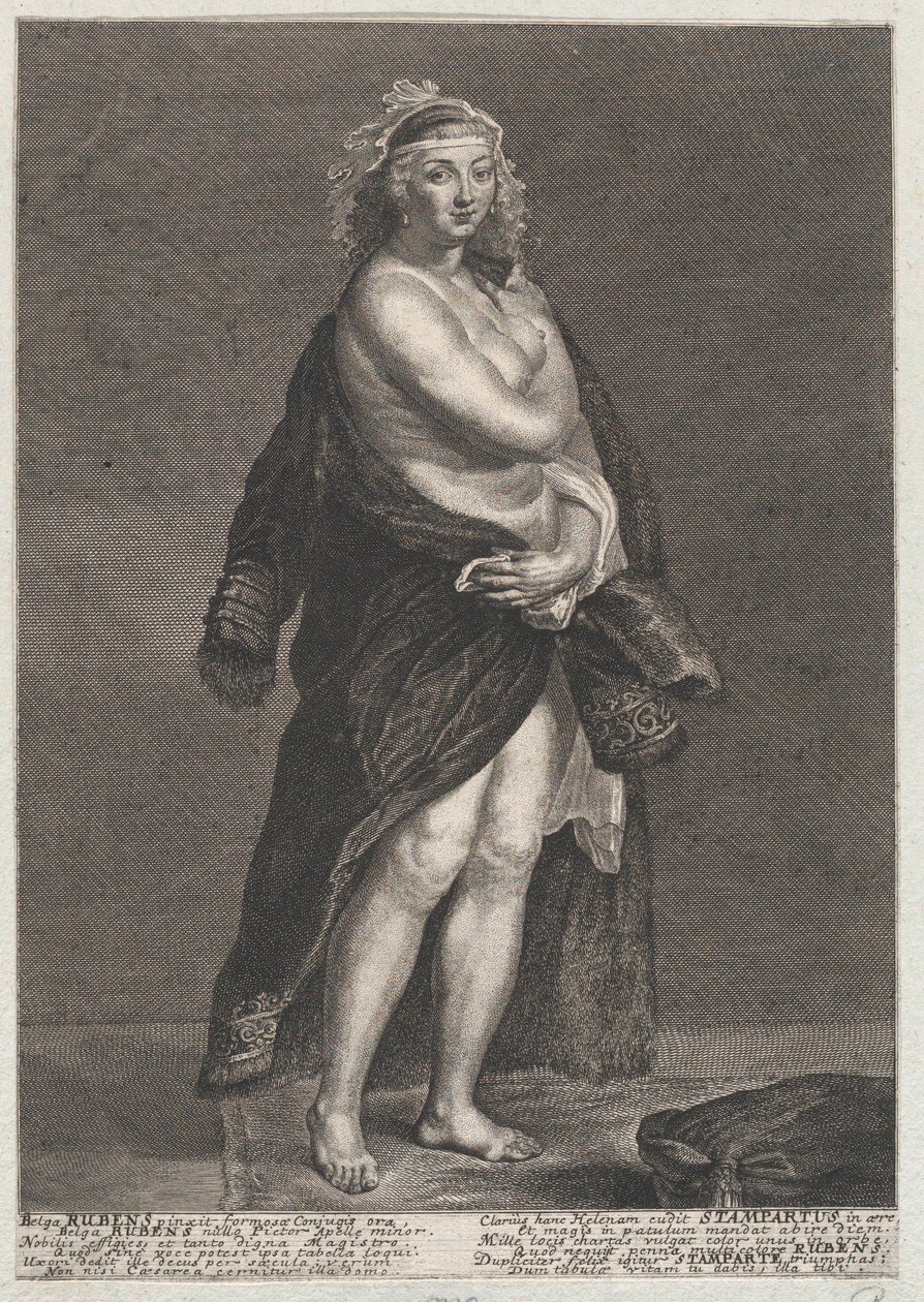 Porträt von Helena Fourment, Rubens