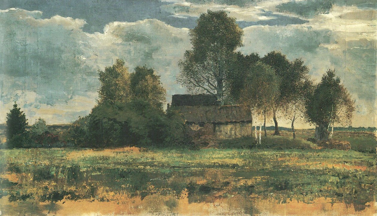 Moorhütten im Dachauer Moos von Franz Marc
