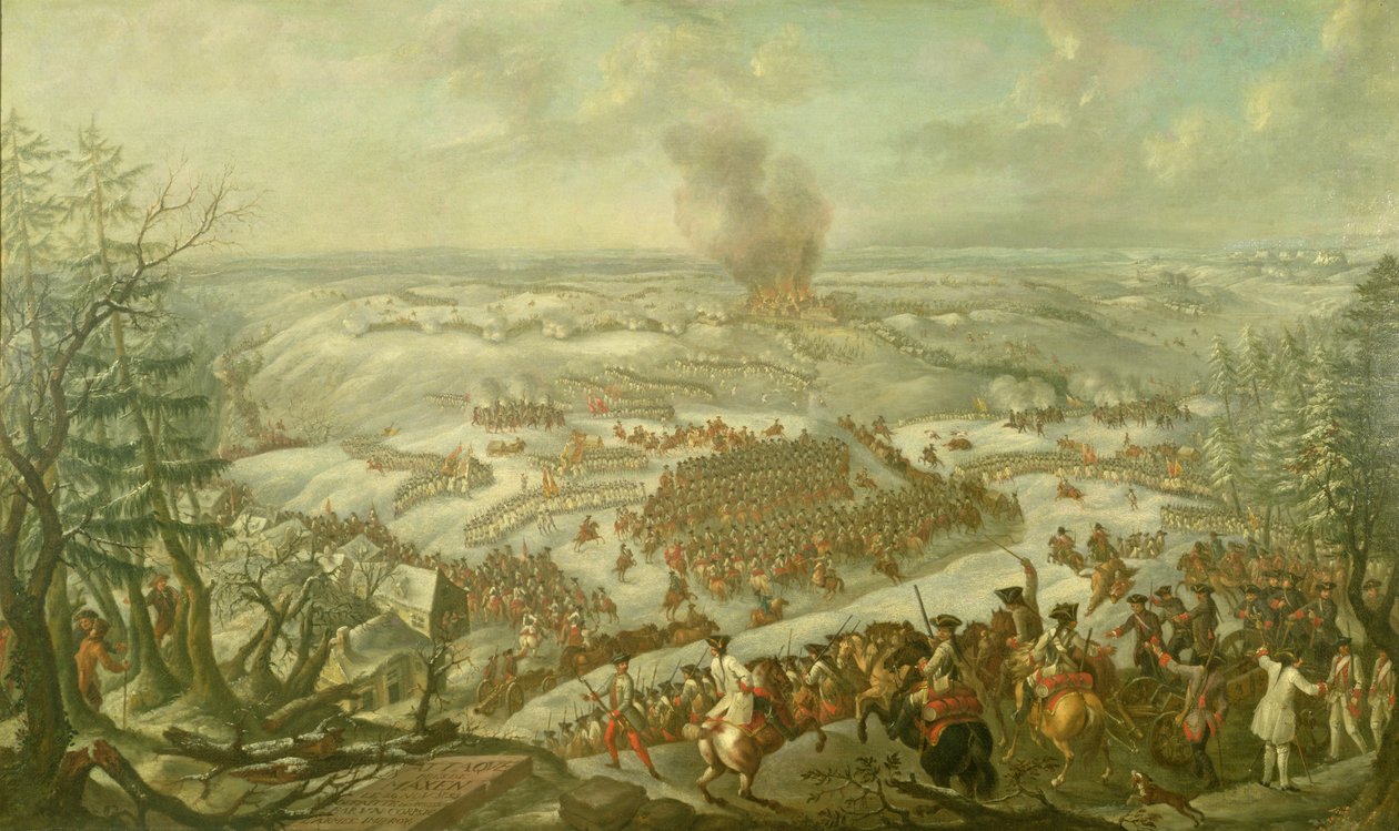 Die Schlacht von Maxen, November 1759 von Franz Paul Findenigg