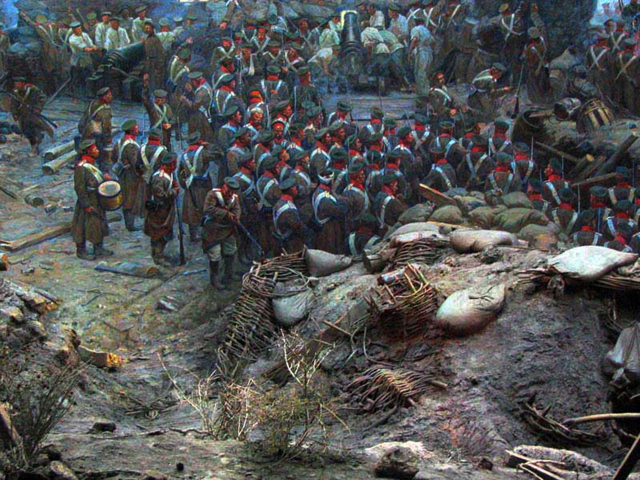 Das Panorama der Belagerung von Sewastopol von Franz Roubaud