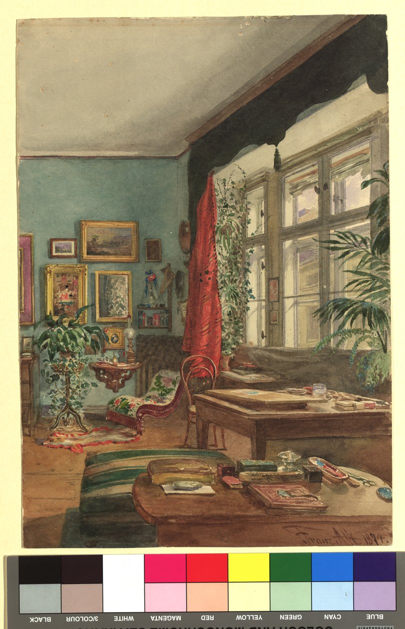 Atelier des Malers Franz Alt in der Skodagasse 11 von Franz Alt
