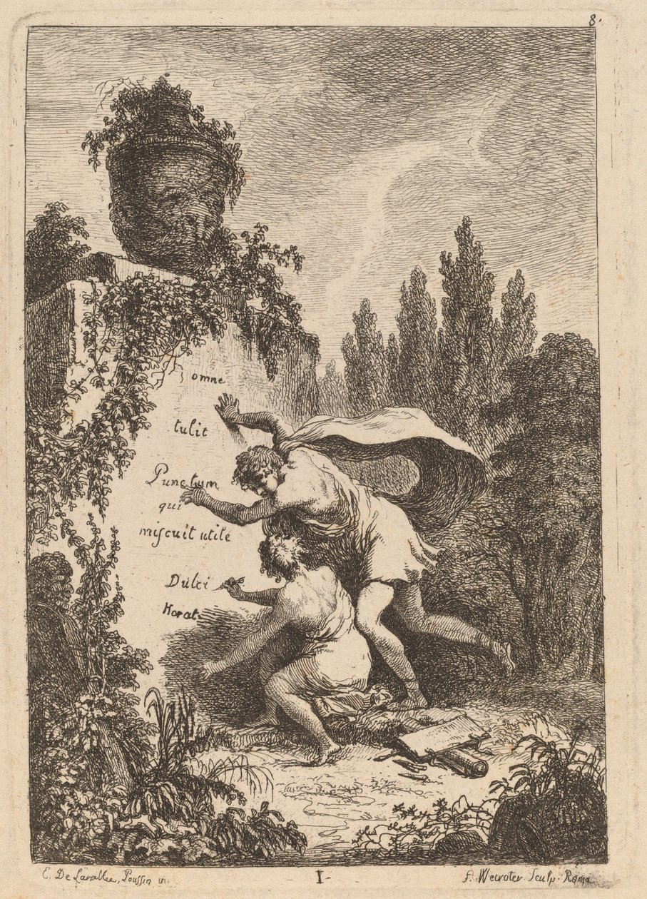 Nella Venuta in Roma: pl. 1 von Franz Edmund Weirotter after Étienne de Lavallée Poussin
