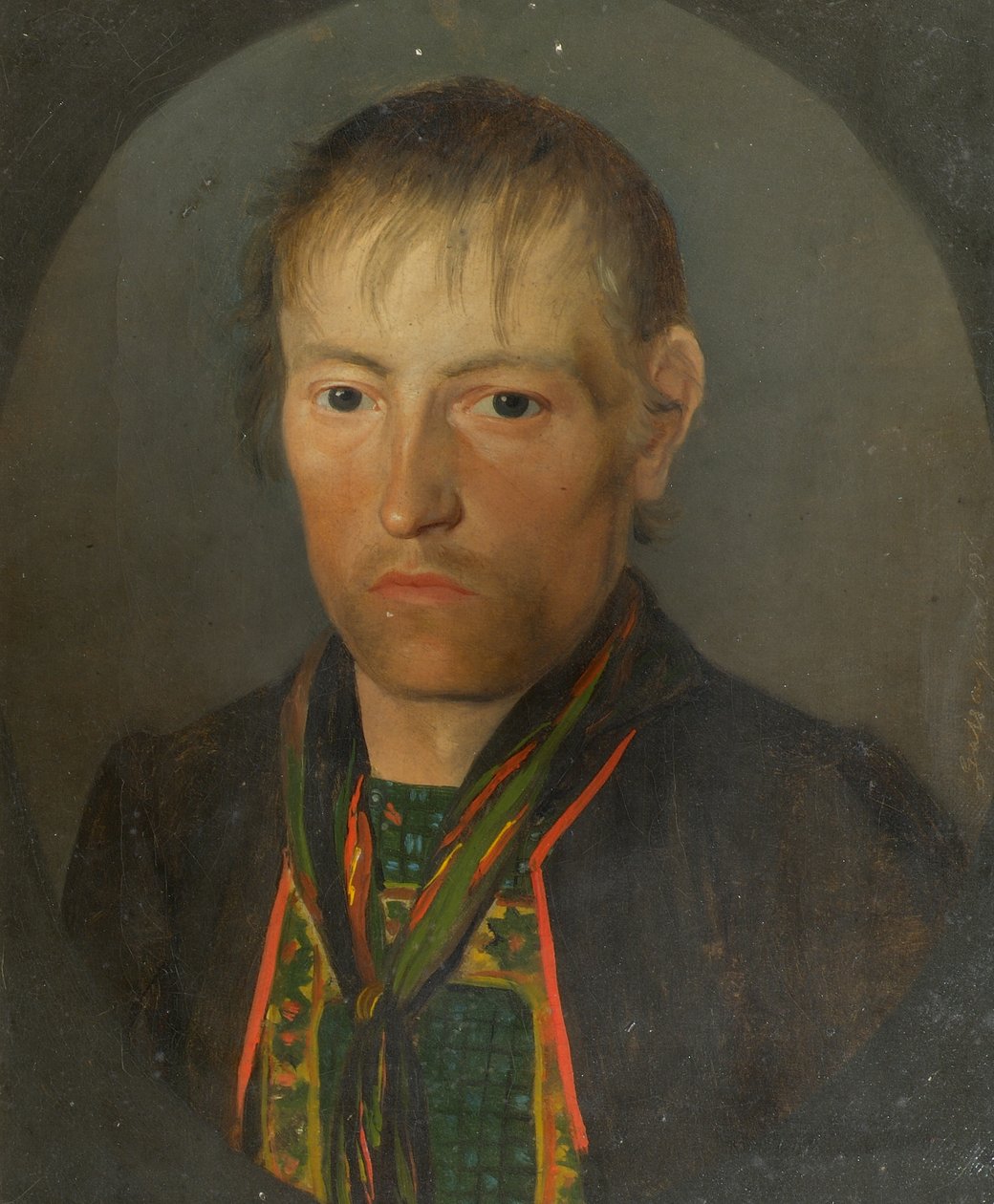 Porträt eines Bauern von Franz Gasser