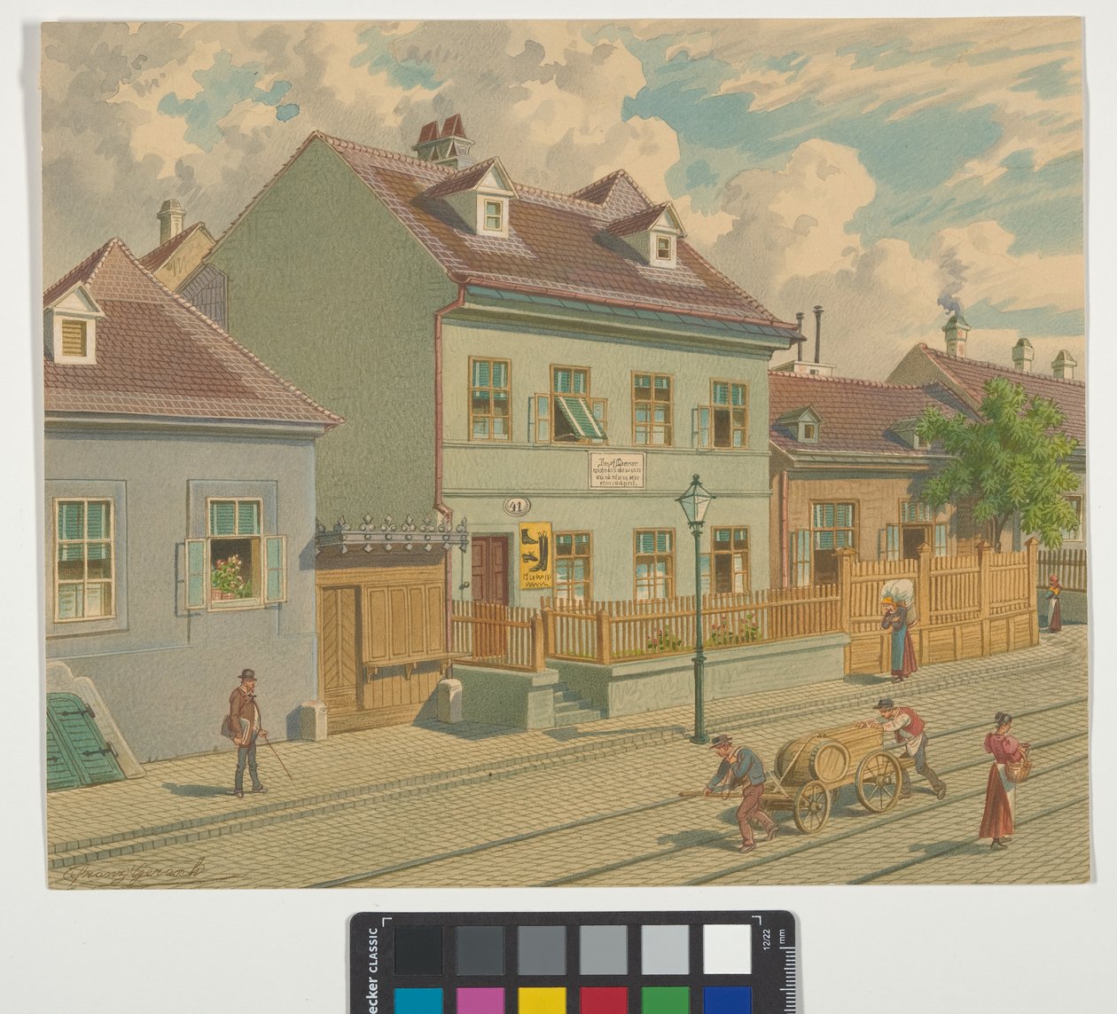 19., Gymnasiumstraße 87 - Wohn- und Sterbehaus von Josef Lanner von Franz Gerasch