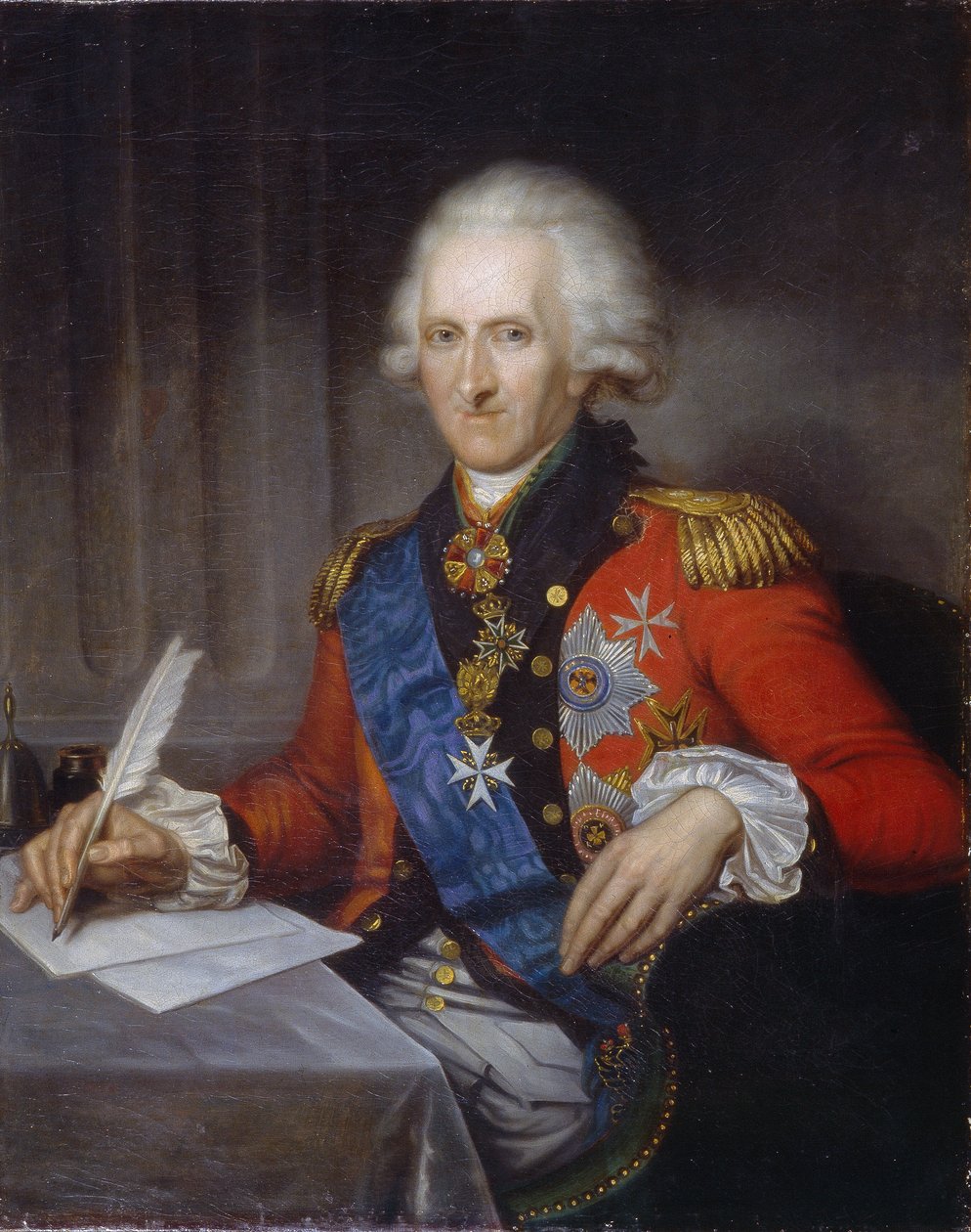 Porträt des Staatsmannes und Reformers Graf Jacob Sievers von Franz Gerhard von Kugelgen