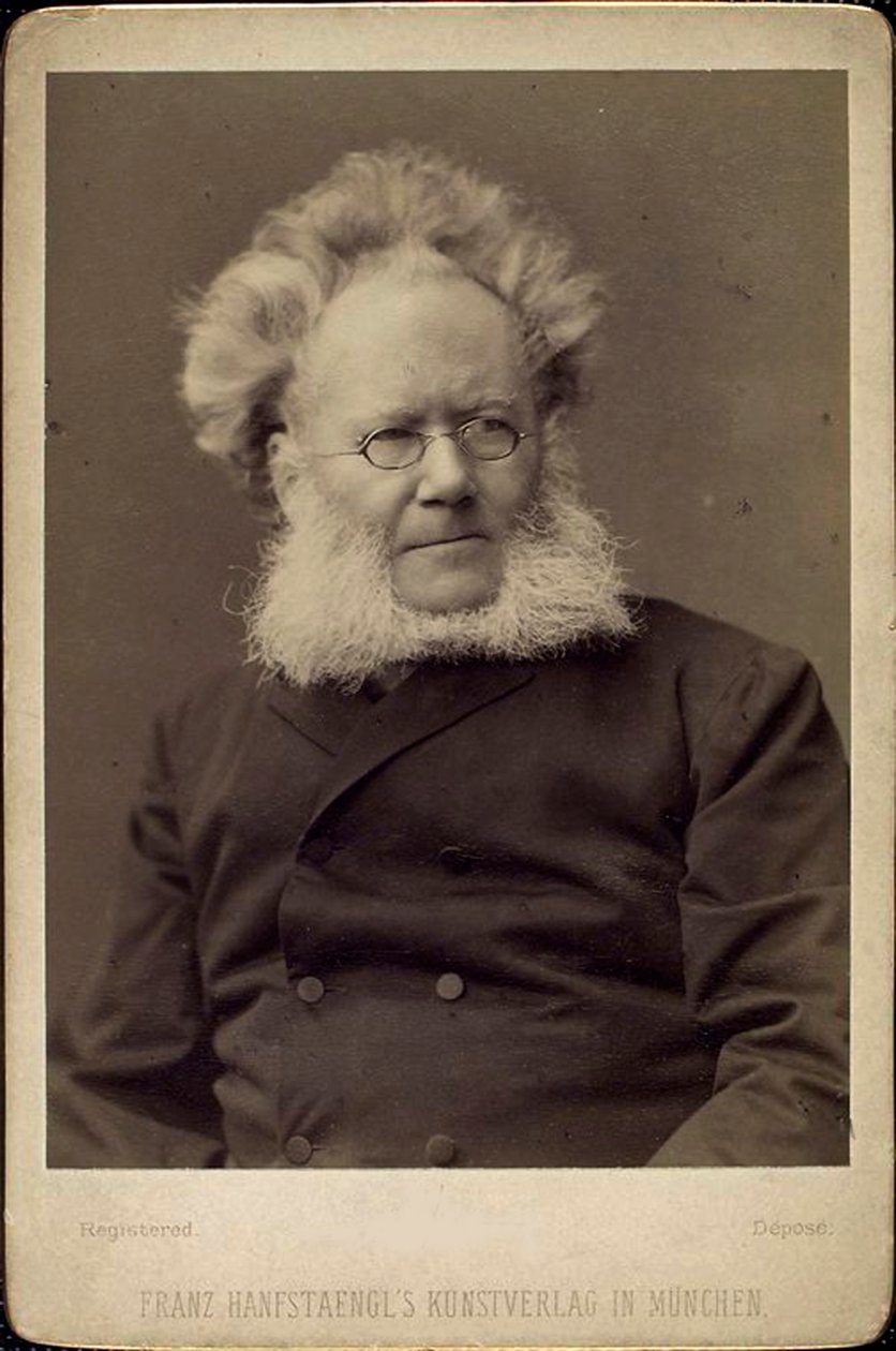 Henrik Ibsen, norwegischer Dramatiker und Dichter, spätes 19. oder frühes 20. Jahrhundert von Franz Hanfstaengl