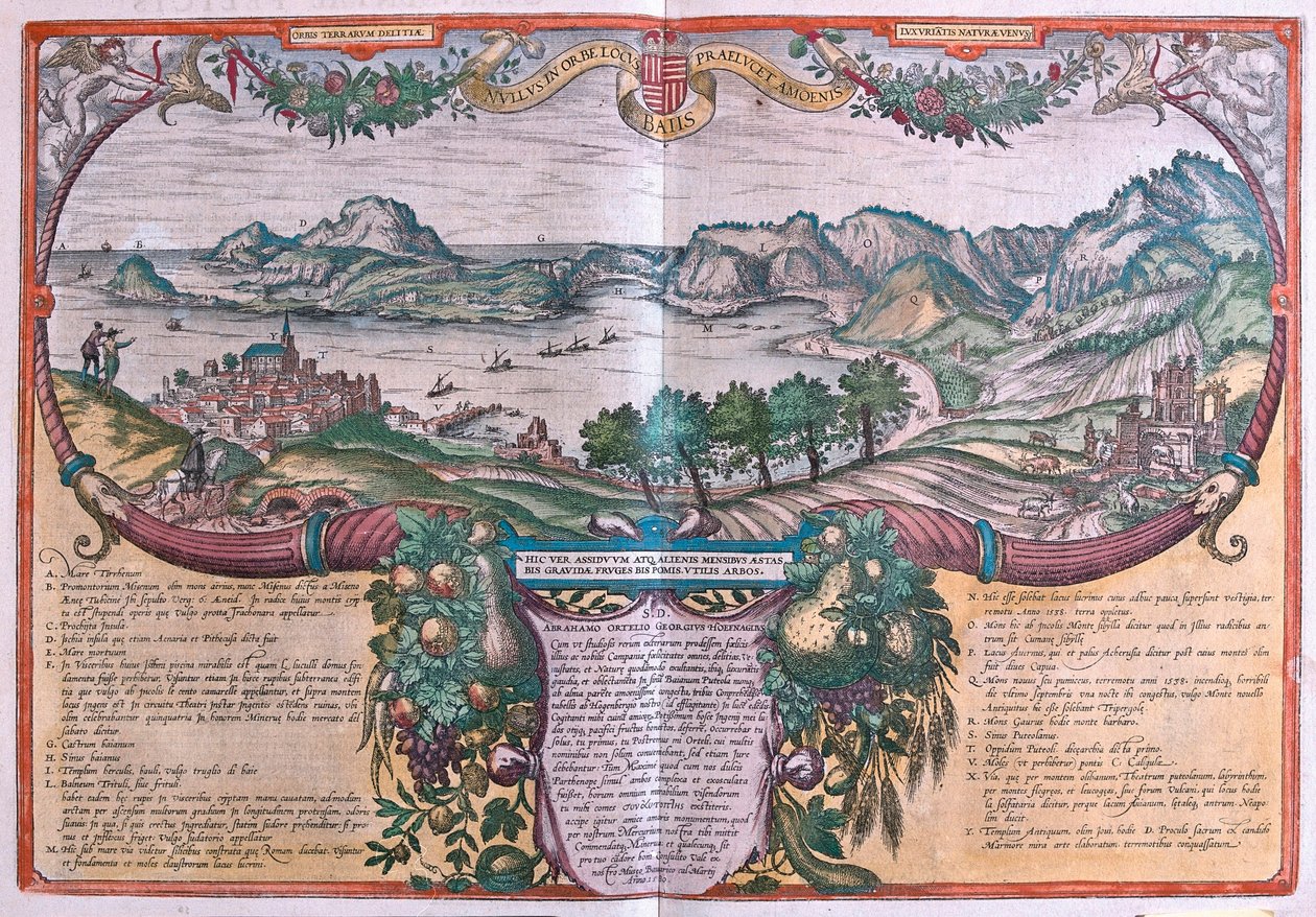 Golf von Baia (Bacoli), Ischia und Pozzuoli, Italien von Franz Hogenberg