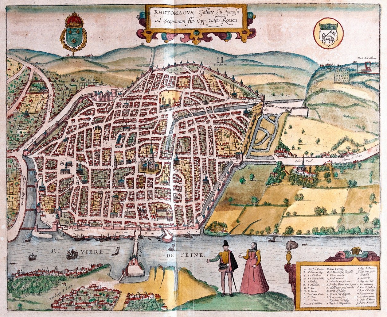 Rouen, Frankreich von Franz Hogenberg