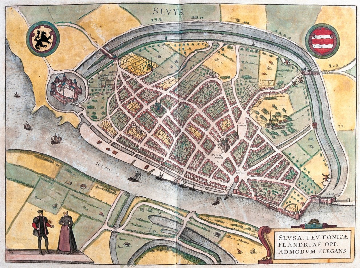 Sluys, Niederlande von Franz Hogenberg