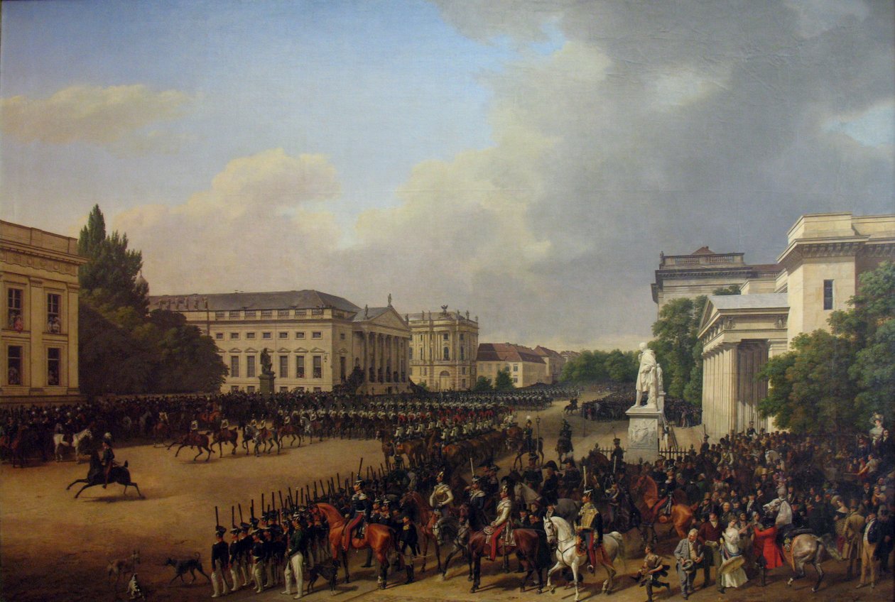 Parade auf dem Opernplatz in Berlin von Franz Krüger
