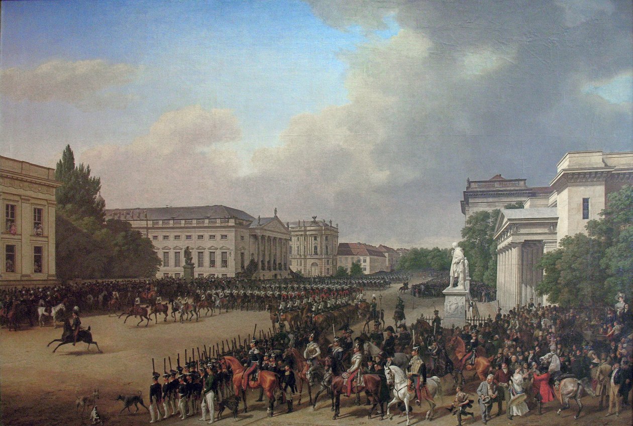 Parade auf dem Opernplatz in Berlin von Franz Krüger