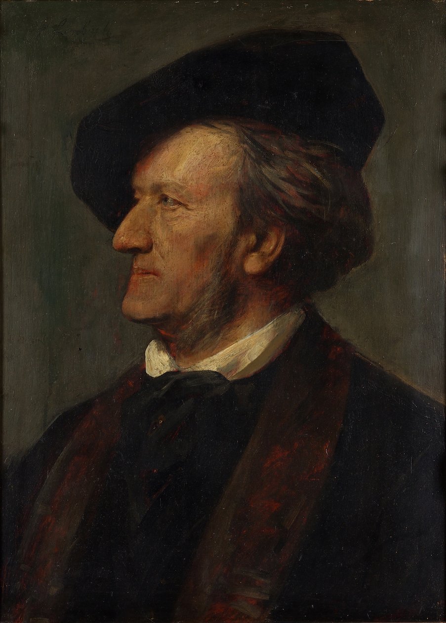 Porträt des Komponisten Richard Wagner 1813-1883 von Franz von Lenbach