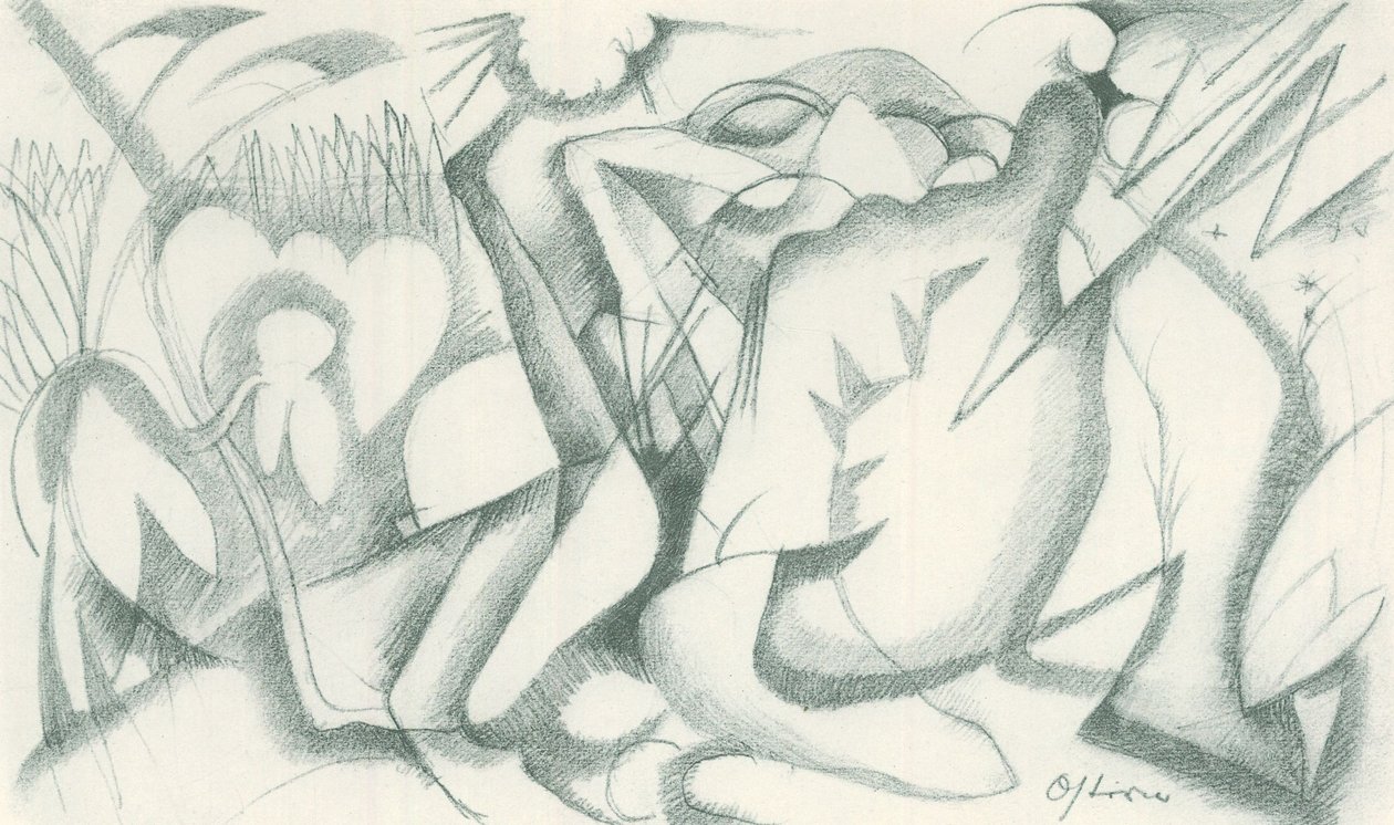 Franz Marc - Skizzenbuch aus dem Felde - Blatt 19 von Franz Marc