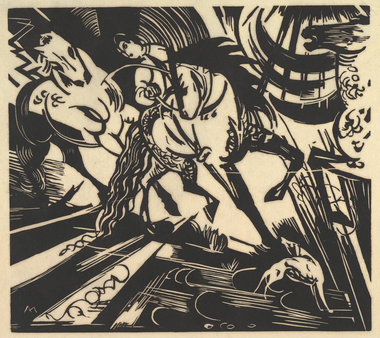 Die Reitschule von Franz Marc