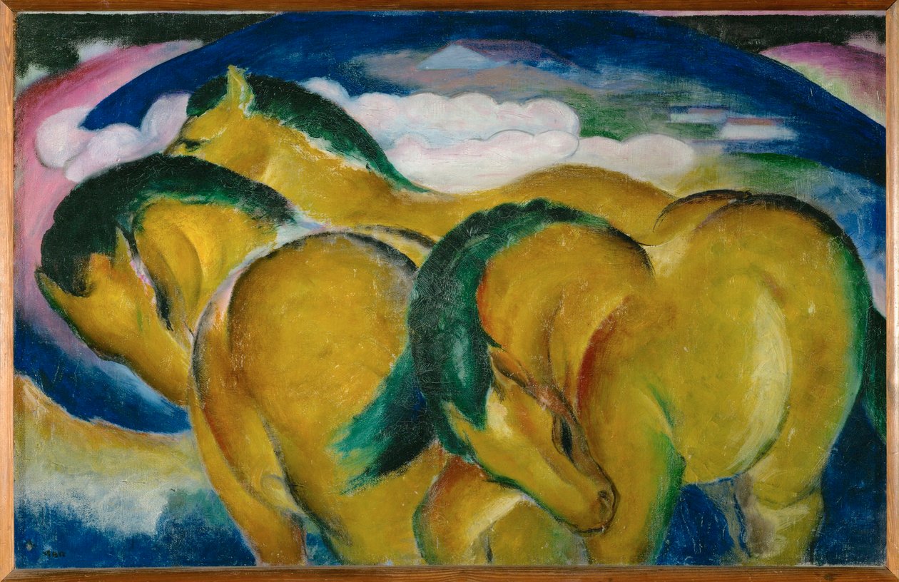 Die kleinen gelben Pferde von Franz Marc