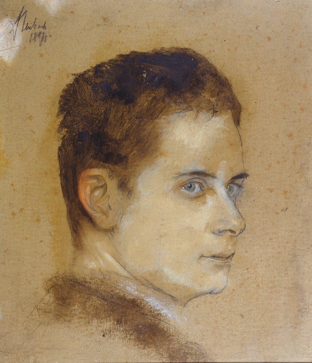 Maximilian Harden (1861-1927) (Gouache und Kreide auf Papier) von Franz Seraph von Lenbach