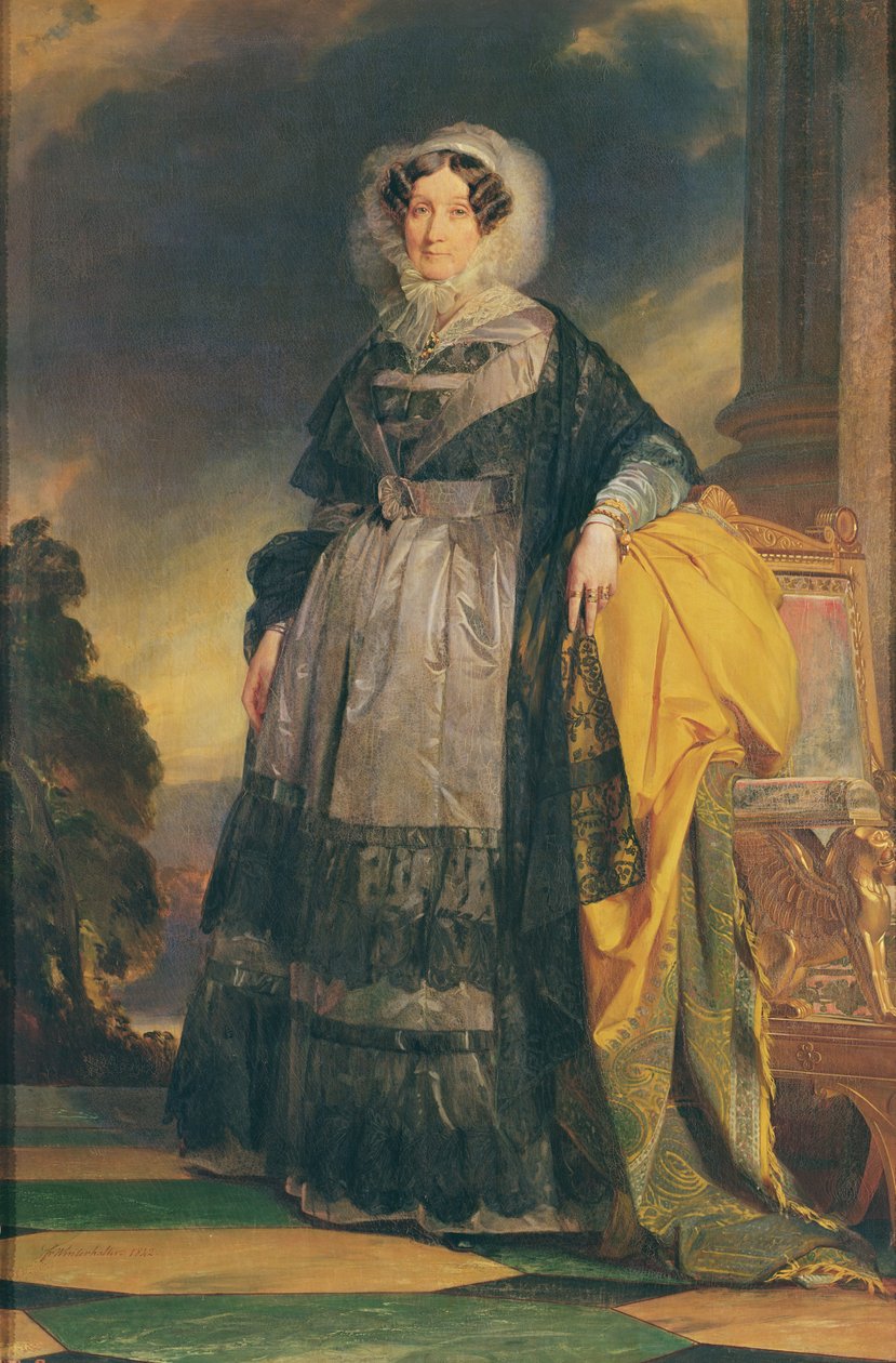 Porträt von Adelaide von Orléans (1777-1848), Mademoiselle de Chartres, bekannt als Madame Adelaide von Franz Xaver Winterhalter