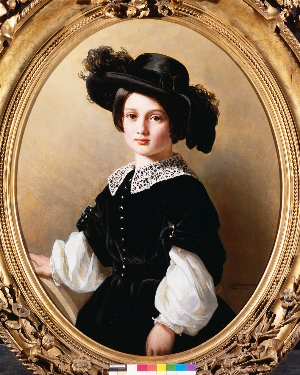 Porträt eines jungen Mädchens von Franz Xaver Winterhalter