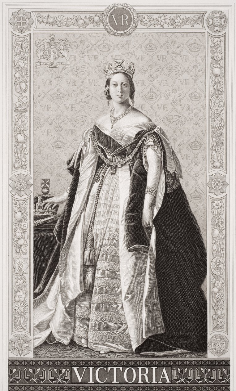 Königin Victoria (1819-1901) aus `Illustrations of English and Scottish History