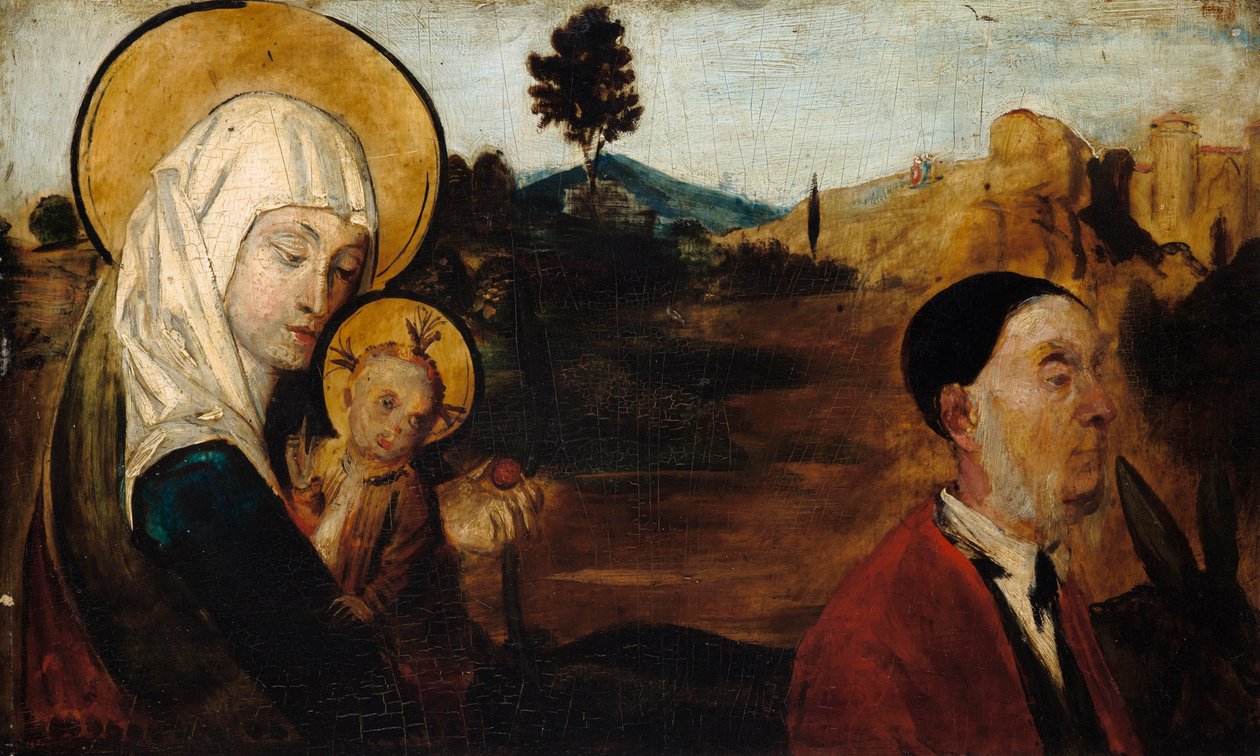 Flucht nach Ägypten, mit Baron Karl Eduard von Liphart als Joseph von Franz von Lenbach