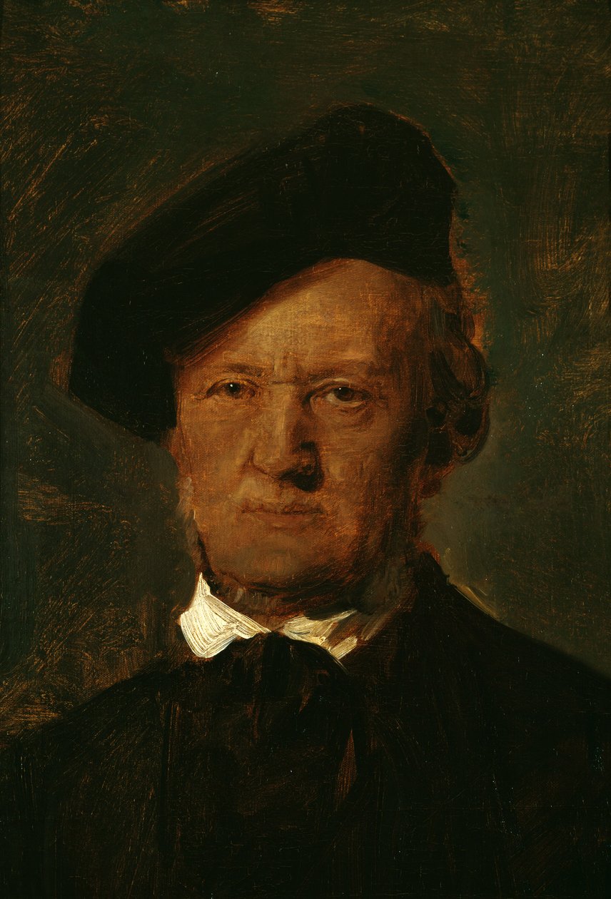 Richard Wagner mit Barett von Franz von Lenbach