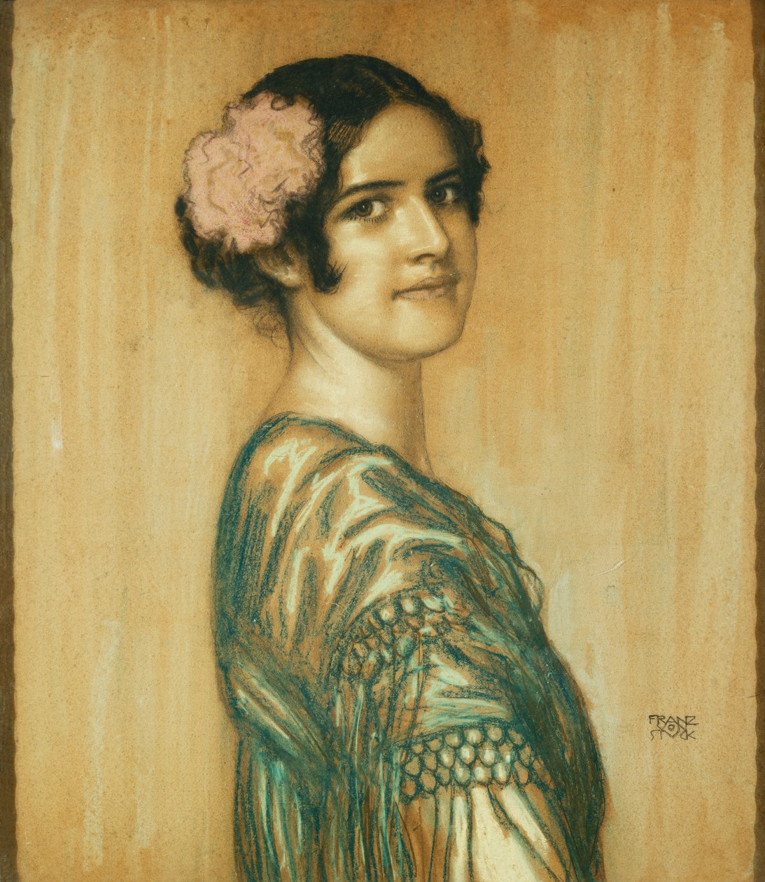 Porträt von Mary, der Tochter des Künstlers, als spanische Dame von Franz von Stuck