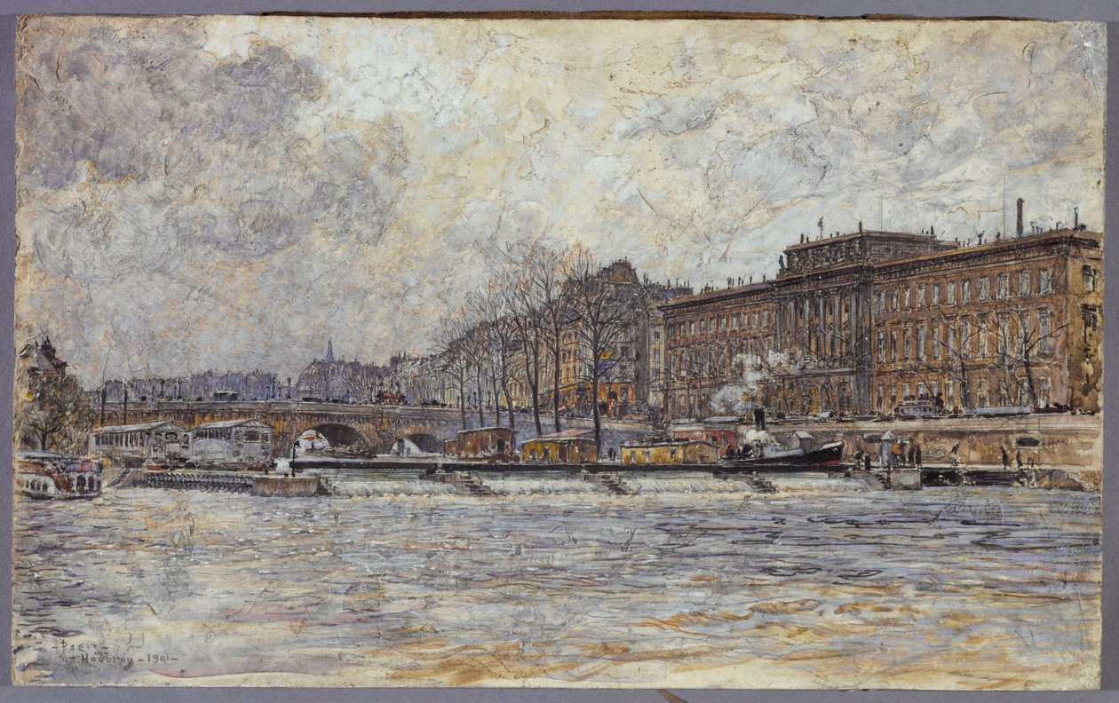 Das Hôtel de la Monnaie und die Pont-Neuf von Frederic Anatole Houbron