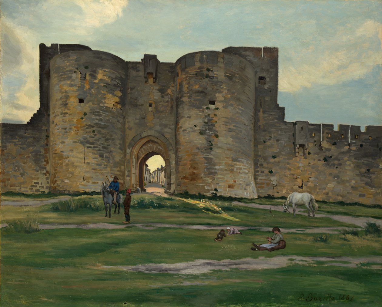 Porte de la Reine in Aigues-Mortes von Frédéric Bazille
