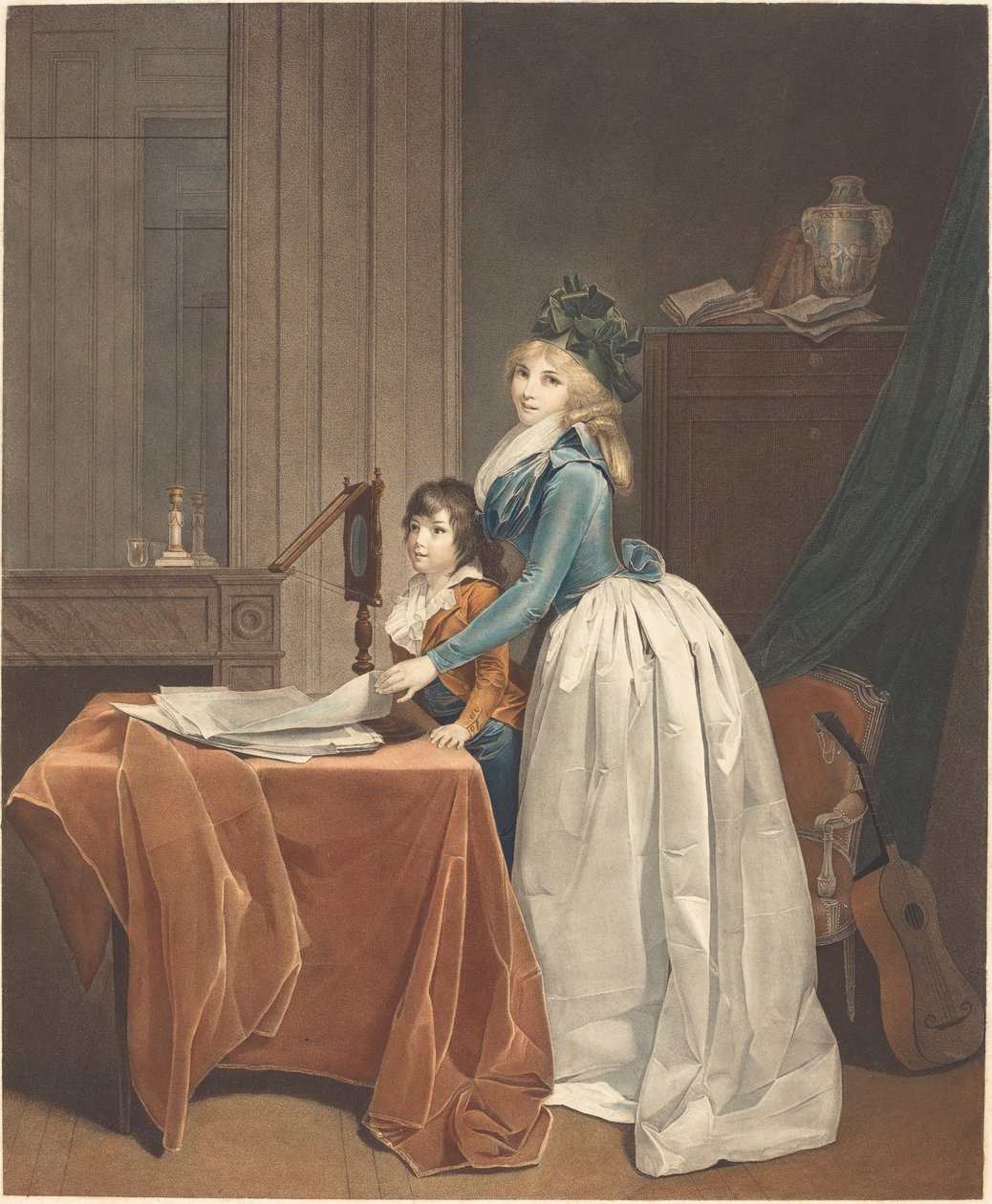 Die Optik (Der optische Betrachter) von Frédéric Cazenave after Louis Léopold Boilly