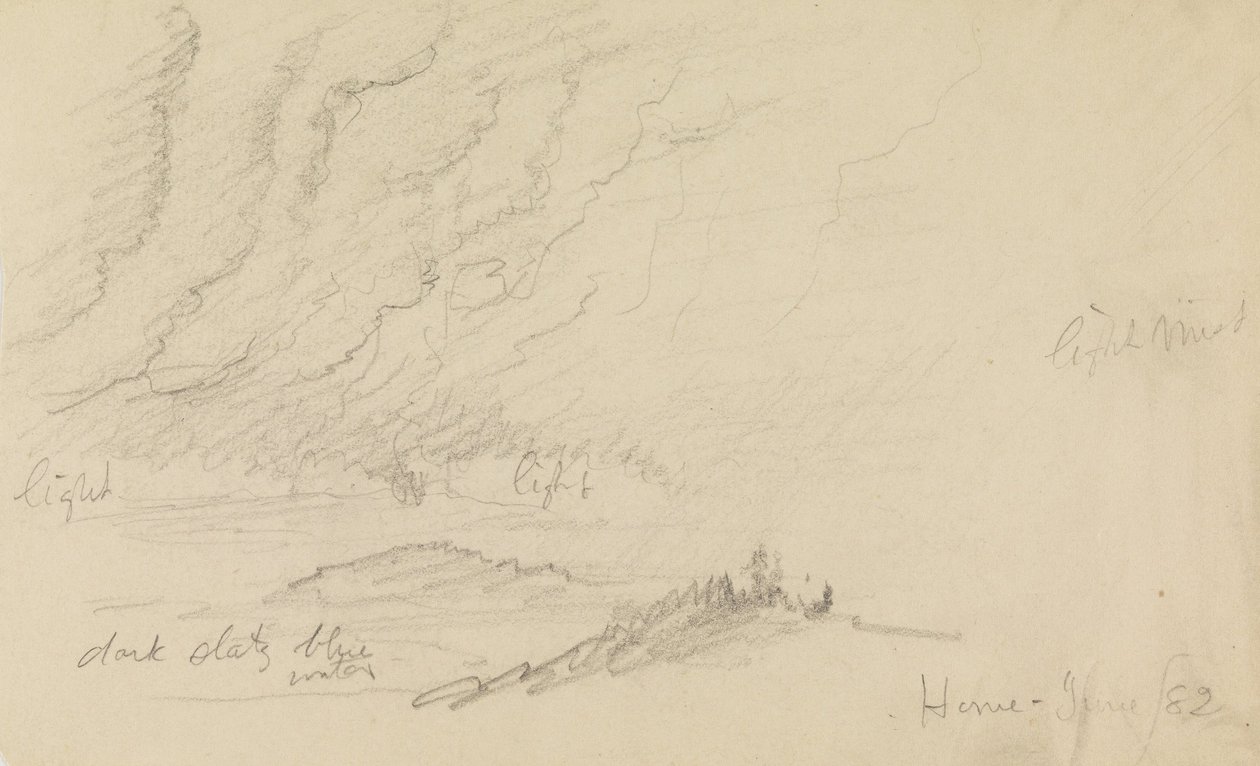 Nebel über Fluss und Hügeln von Frederic Edwin Church